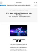 BTCL Keeps Building While Markets Lose Direction