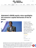 Alphabet's $80B equity raise spotlights the massive capital demands of the AI boom