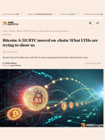 Bitcoin's old coins are moving again