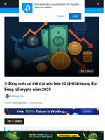 5 coin có thể đạt vốn hóa 10 tỷ USD trong bull run 2025