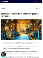 Best Crypto to Buy Now Before Dogecoin Hits $1.25 - Bitcoin Pepe