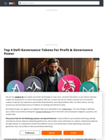 Top 4 DeFi Governance Tokens For Profit & Governance Power