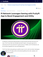 Pi Network Leverages Gaming with FruityPi App to Boost Engagement and Utility