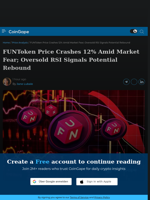 FUNToken Price Crashes 12% Amid Market Fear