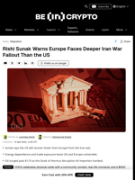 All the Reasons Rishi Sunak Fears for Europe After Iran War