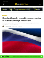 Russia Allegedly Uses Cryptocurrencies to Fund Espionage Across EU - CoinCentral