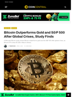 Bitcoin Outperforms Gold and S&P 500 After Global Crises, Study Finds - CoinCentral