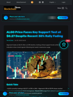 ALGO Price Faces Key Support Test at $0.27 Despite Recent 30% Rally Fading - Blockchain.News
