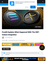 Pundit Explains What Happened With The XRP-Solana Integration | Bitcoinist.com