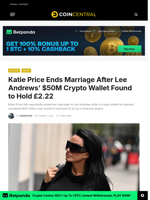 Katie Price Ends Marriage After Lee Andrews' $50M Crypto Wallet Found to Hold £2.22 - CoinCentral