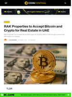 RAK Properties to Accept Bitcoin and Crypto for Real Estate in UAE
