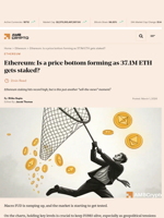 Ethereum: Is a price bottom forming as 37.1M ETH gets staked? - AMBCrypto