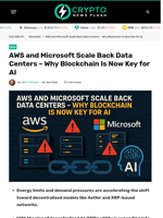AWS and Microsoft Scale Back Data Centers – Why Blockchain Is Now Key for AI