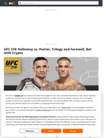 UFC 318: Holloway vs. Poirier, Trilogy and Farewell, Bet with Crypto - Brave New Coin