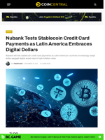 Nubank Tests Stablecoin Credit Card Payments as Latin America Embraces Digital Dollars - CoinCentral