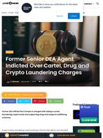 Former Senior DEA Agent Indicted Over Cartel, Drug and Crypto Laundering Charges | Live Bitcoin News