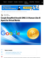 Google DeepMind Unveils SIMA 2: A Human-Like AI Agent for Virtual Worlds