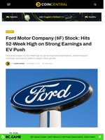 Ford Motor Company ($F) Stock: Hits 52-Week High on Strong Earnings and EV Push