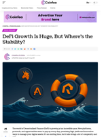 DeFi Growth Is Huge, But Where’s the Stability? - Coinfea
