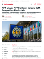 FIFA Moves NFT Platform to New EVM-Compatible Blockchain | Coinspeaker