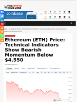 Ethereum (ETH) Price: Technical Indicators Show Bearish Momentum Below $4,550 - The Crypto News Wire