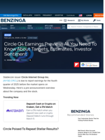 Circle Q4 Earnings Preview: All You Need To Know About Targets, Estimates, Investor Sentiment - Circle Internet Group (NYSE:CRCL) - Benzinga