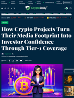 How Crypto Projects Turn Their Media Footprint Into Investor Confidence Through Tier-1 Coverage - Crypto Daily