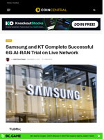 Samsung and KT Complete Successful 6G AI-RAN Trial on Live Network - CoinCentral