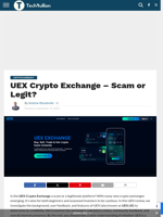 UEX Crypto Exchange – Scam or Legit? - TechBullion