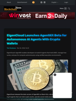 EigenCloud Launches AgentKit Beta for Autonomous AI Agents With Crypto Wallets - Blockchain.News