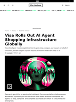 Visa Rolls Out AI Agent Shopping Infrastructure Globally - 