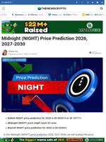 Midnight (NIGHT) Price Prediction 2026, 2027-2030 - TheNewsCrypto