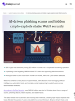 AI-driven phishing scams and hidden crypto exploits shake Web3 security - CoinJournal