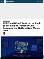 PEPE and BOME Sent to the Back of the Line as Punisher Coin Becomes the Hottest New Meme Coin - TechBullion