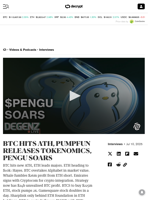 BTC HITS ATH, PUMPFUN RELEASES TOKENOMICS, PENGU SOARS - Decrypt