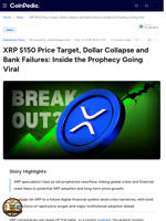 XRP $150 Price Target, Dollar Collapse and Bank Failures: Inside the Prophecy Going Viral