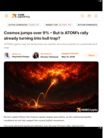 Cosmos jumps over 9% – But is ATOM’s rally already turning into bull trap? - AMBCrypto