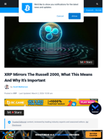 XRP Mirrors The Russell 2000, What This Means And Why It’s Important | Bitcoinist.com