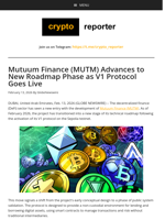 Mutuum Finance (MUTM) Advances to New Roadmap Phase as V1 Protocol Goes Live