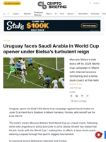 Uruguay faces Saudi Arabia in World Cup opener under Bielsa's turbulent reign