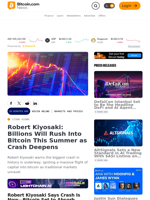Robert Kiyosaki: Billions Will Rush Into Bitcoin This Summer as Crash Deepens – Markets and Prices Bitcoin News