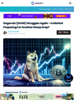 Dogecoin (DOGE) Struggles Again – Is Market Preparing For Another Sharp Drop?