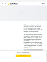 XRP Futures on CME Recorded $19M Volume on First Day, Fueling ETF Speculation