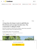 What is Paul Sztorc's Bitcoin hard fork 'eCash' and how it affects BTC? 