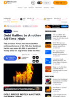 Gold Rallies to Another All-Time High – Finance Bitcoin News