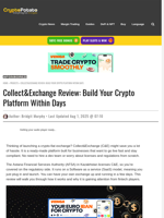 Collect&Exchange Review: Build Your Crypto Platform Within Days