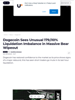 Dogecoin Sees Unusual 179,110% Liquidation Imbalance in Massive Bear Wipeout - U.Today