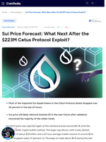 Sui Price Forecast: What Next After the $223M Cetus Protocol Exploit?