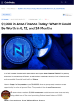 $1,000 in Anso Finance Today: What It Could Be Worth in 6, 12, and 24 Months