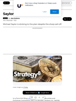 Saylor Buys the Dip... at $78,000 - U.Today